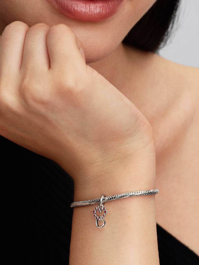 Charm Pandora Doble Corazoncito