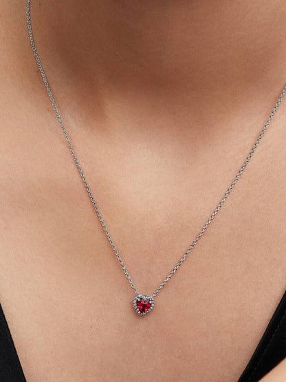 Collar Pandora Corazon Rojo