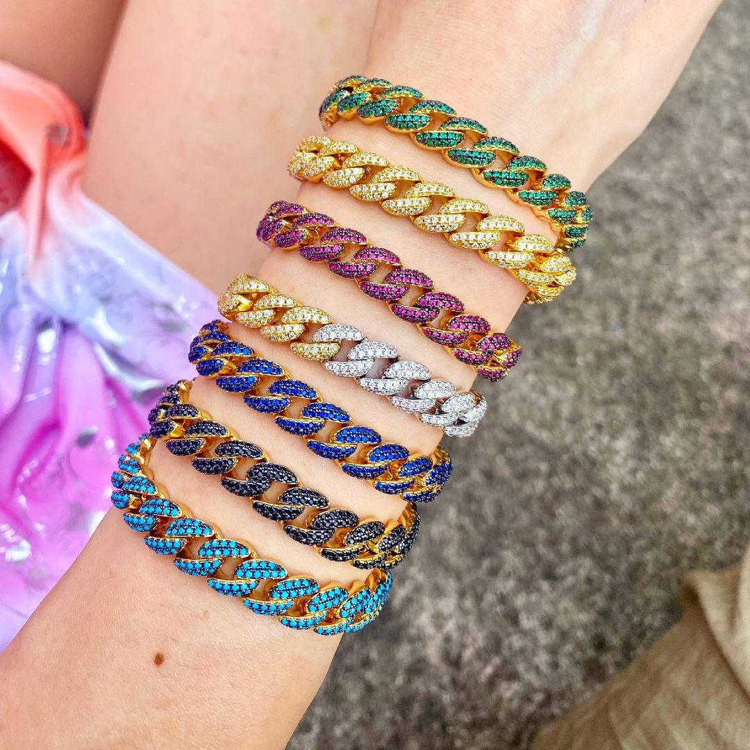 Pulsera Cadena con Zirconias