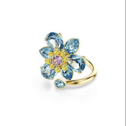 Anillo Swarovski Idyllia Flor Azul