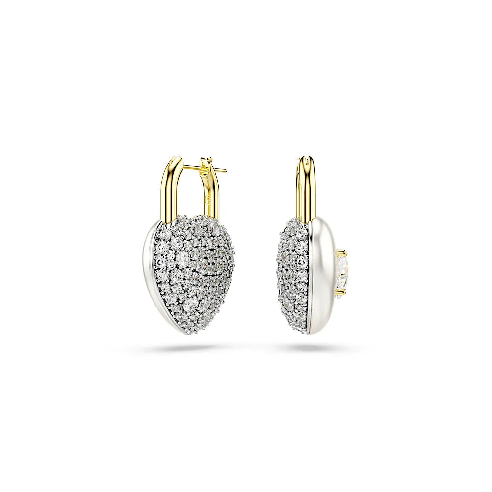 Aretes Swarovski de Corazon Inflado