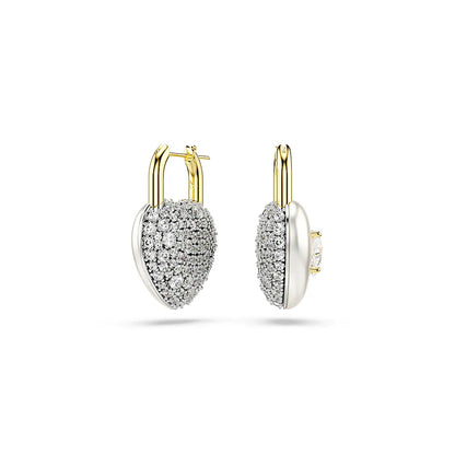 Aretes Swarovski de Corazon Inflado