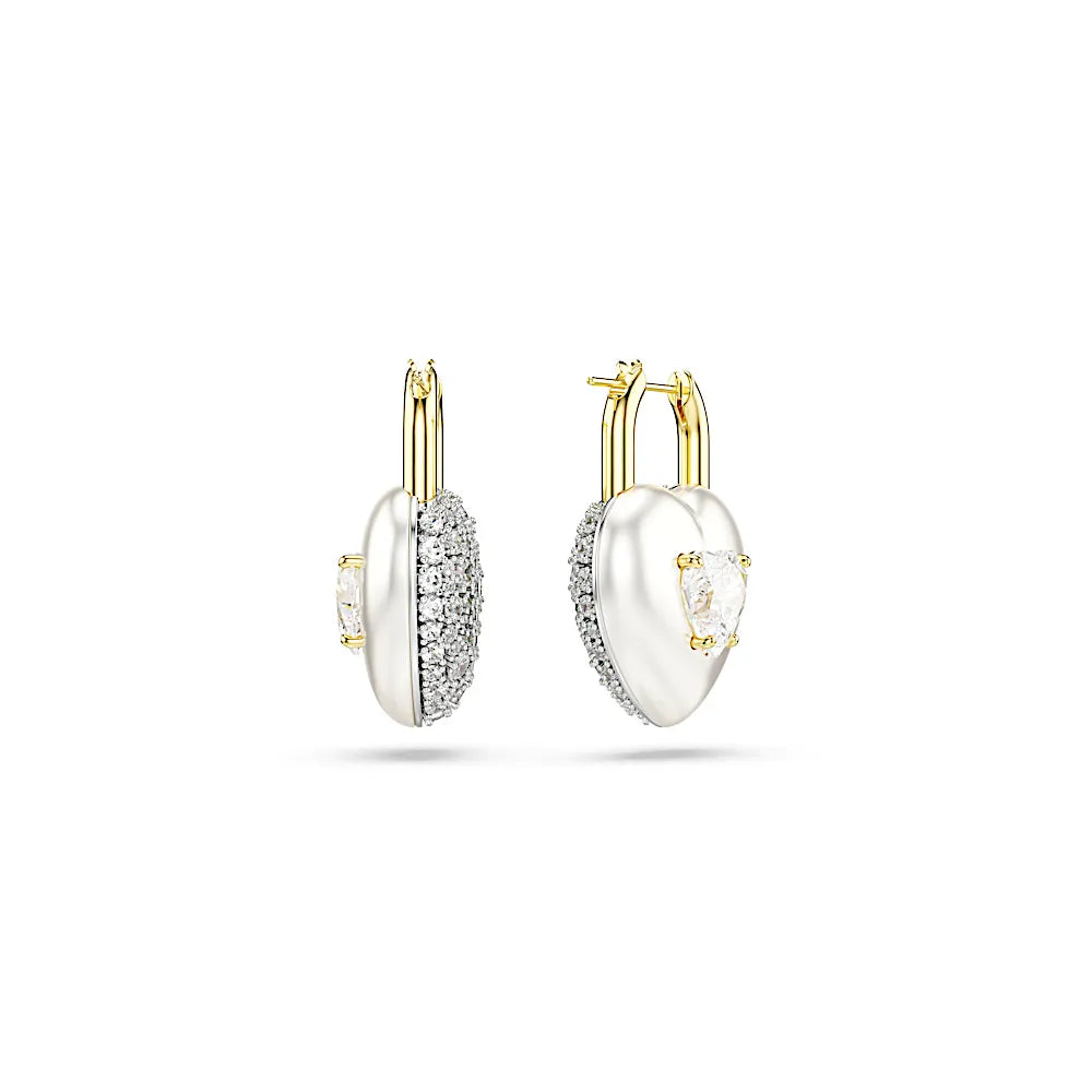 Aretes Swarovski de Corazon Inflado