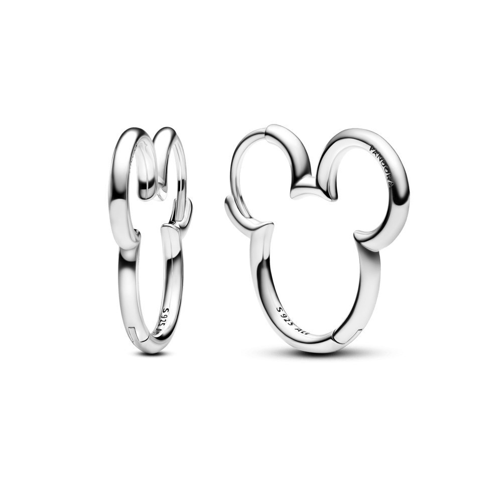 Aretes Pandora Silueta Mickey