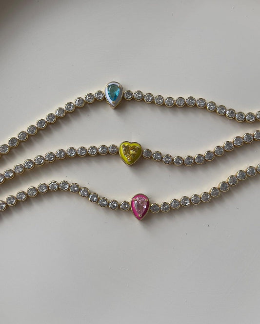 Pulsera Corazon Zirconias