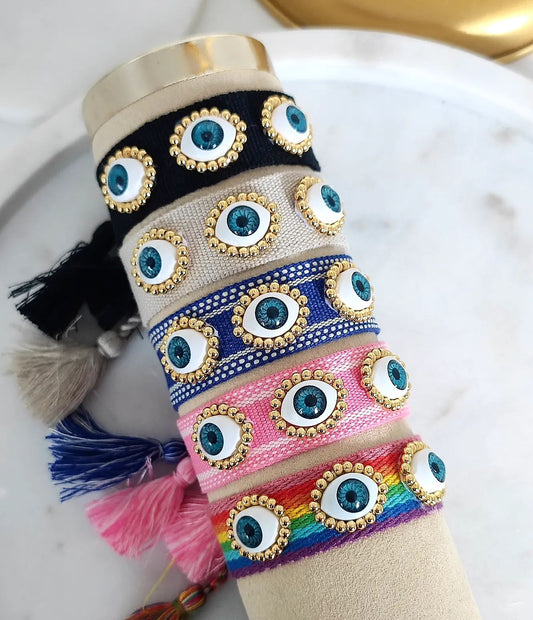 Pulsera Tejida Ojo Real