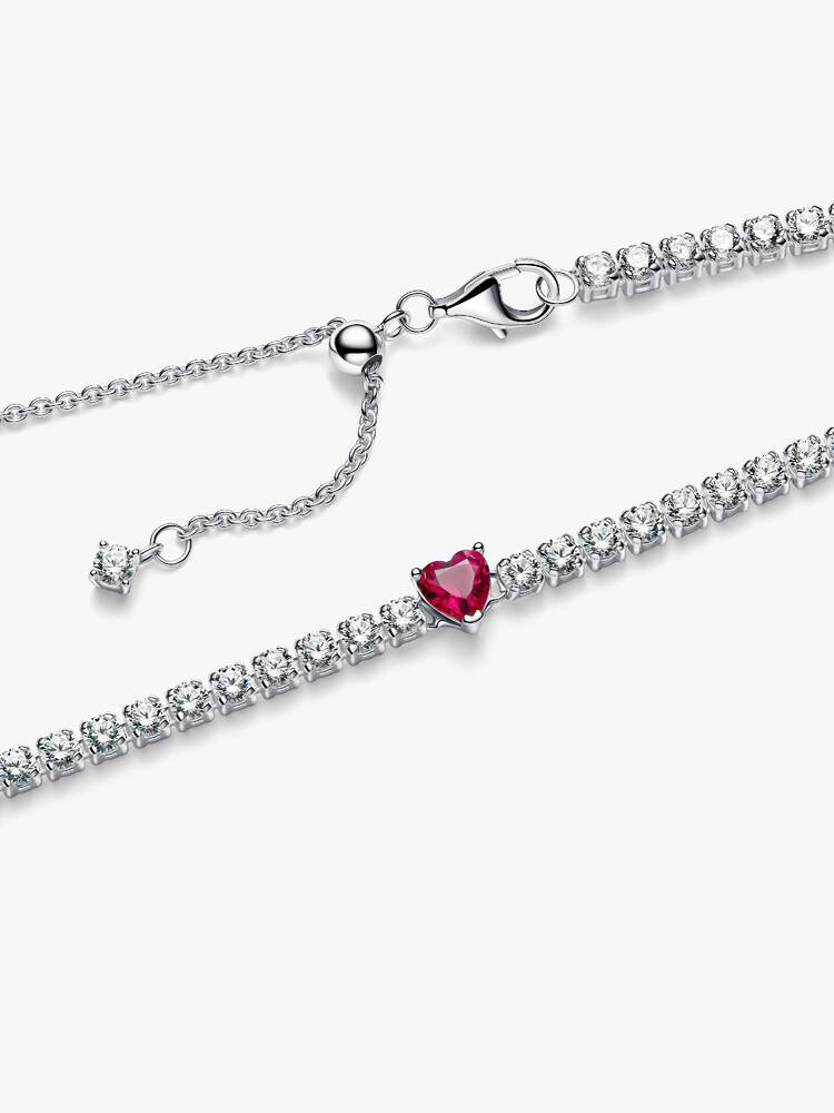 Collar Tenis Pandora Corazón