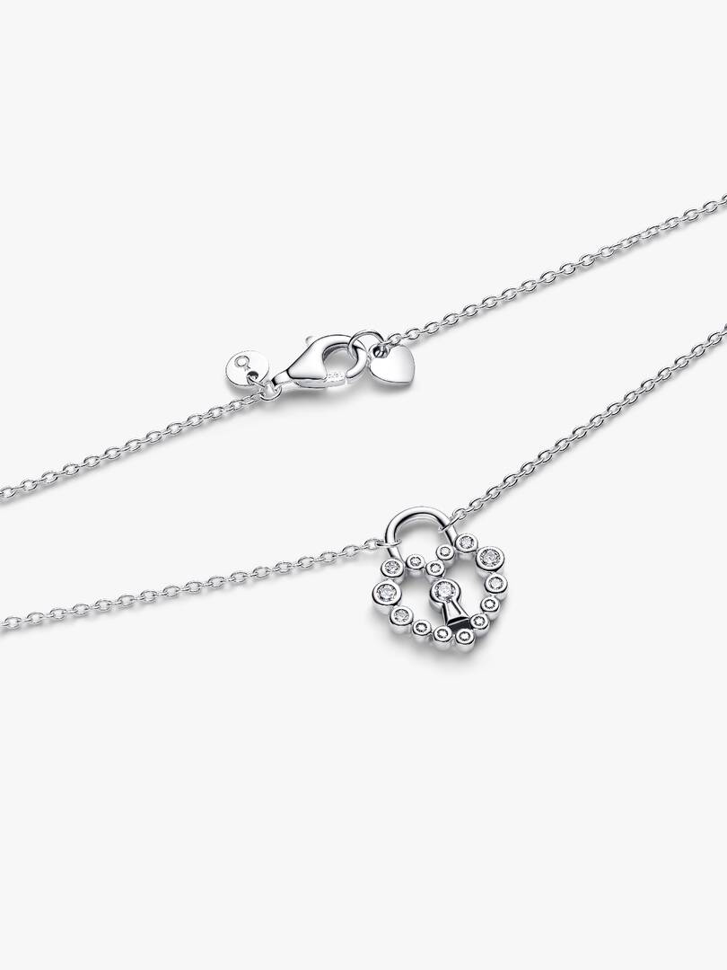 Collar Pandora Corazon Candado