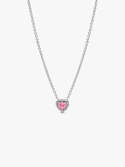 Collar Pandora Corazon Rosa