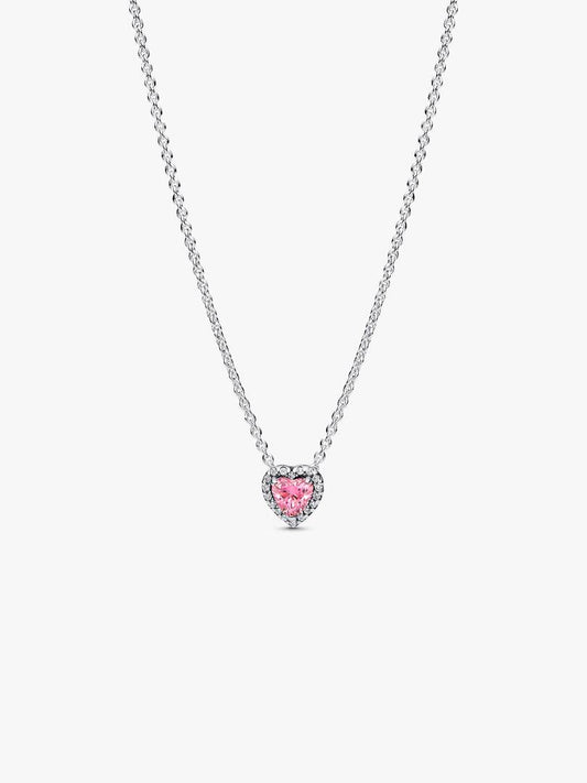Collar Pandora Corazon Rosa