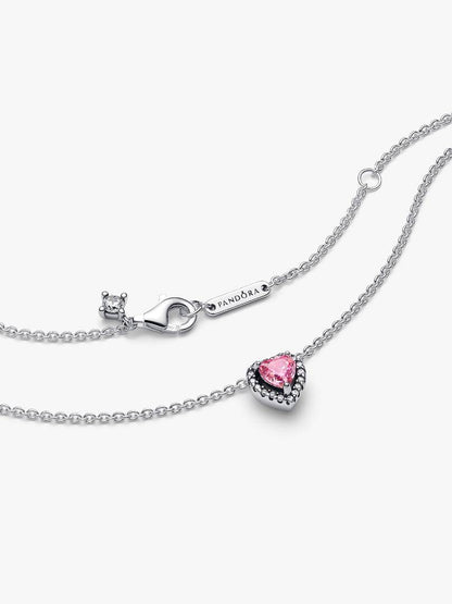 Collar Pandora Corazon Rosa