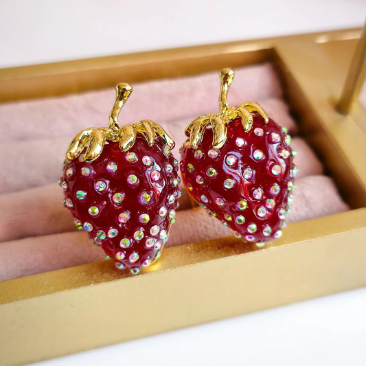 Anillo Fresa Piedritas