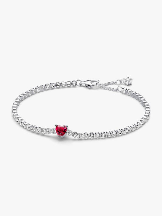 Pulsera Tennis Corazón Pandora