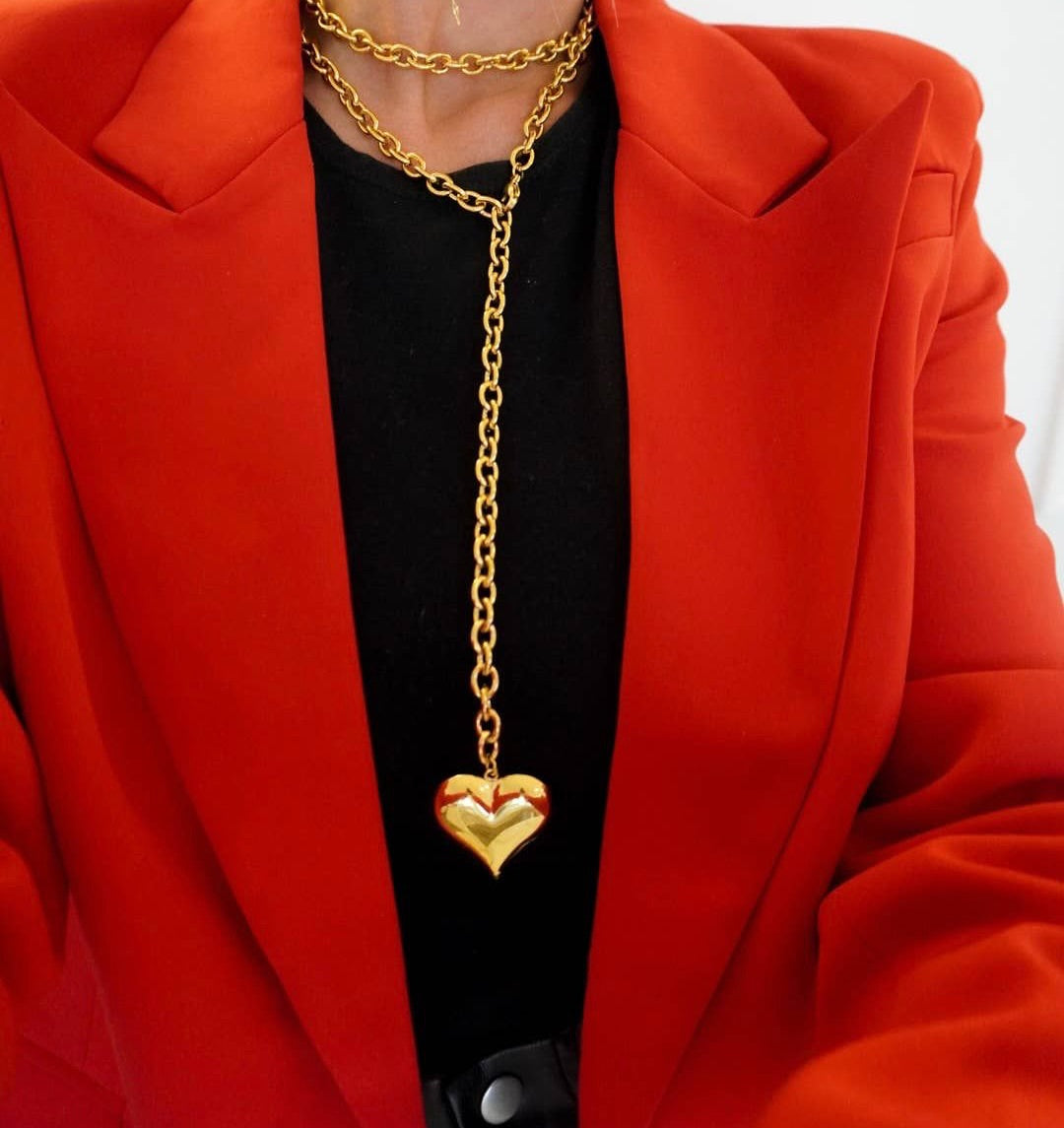 Collar Corazon Inflado