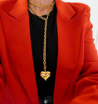 Collar Corazon Inflado