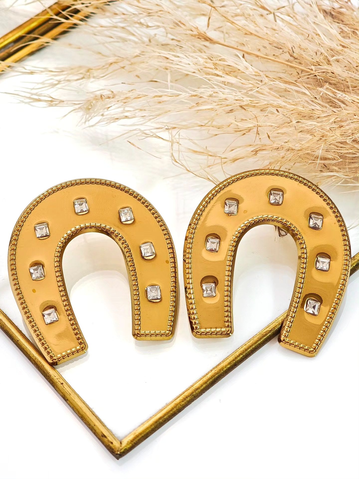 Aretes de Herradura Chunky