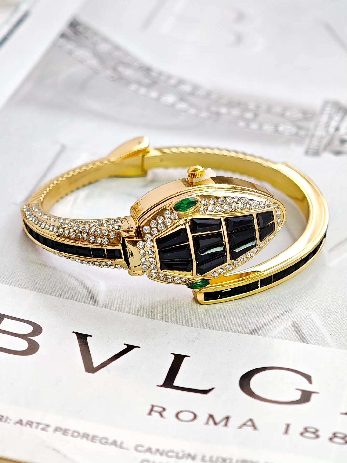 Reloj Serpiente con Zirconias