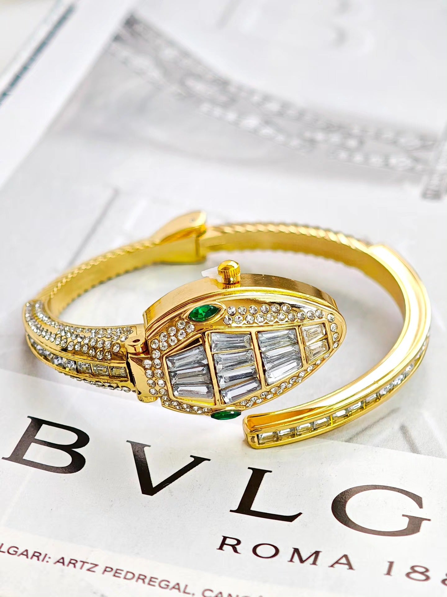 Reloj Serpiente con Zirconias