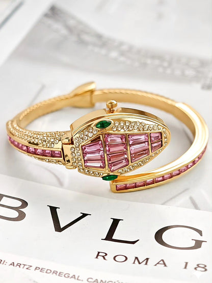 Reloj Serpiente con Zirconias