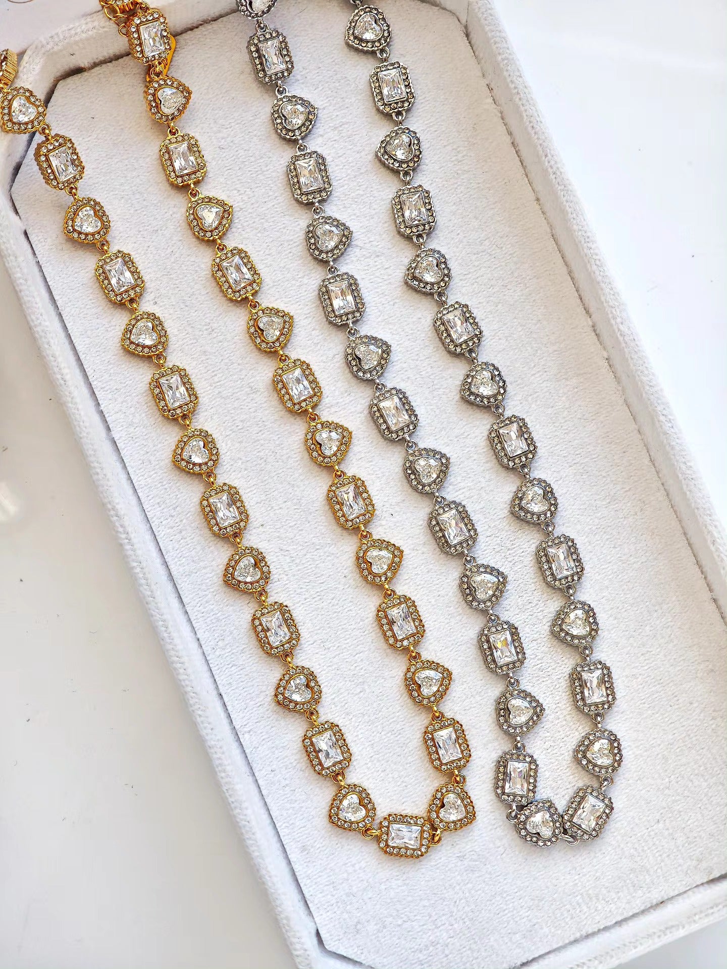 Collar Corazon con Cuadro