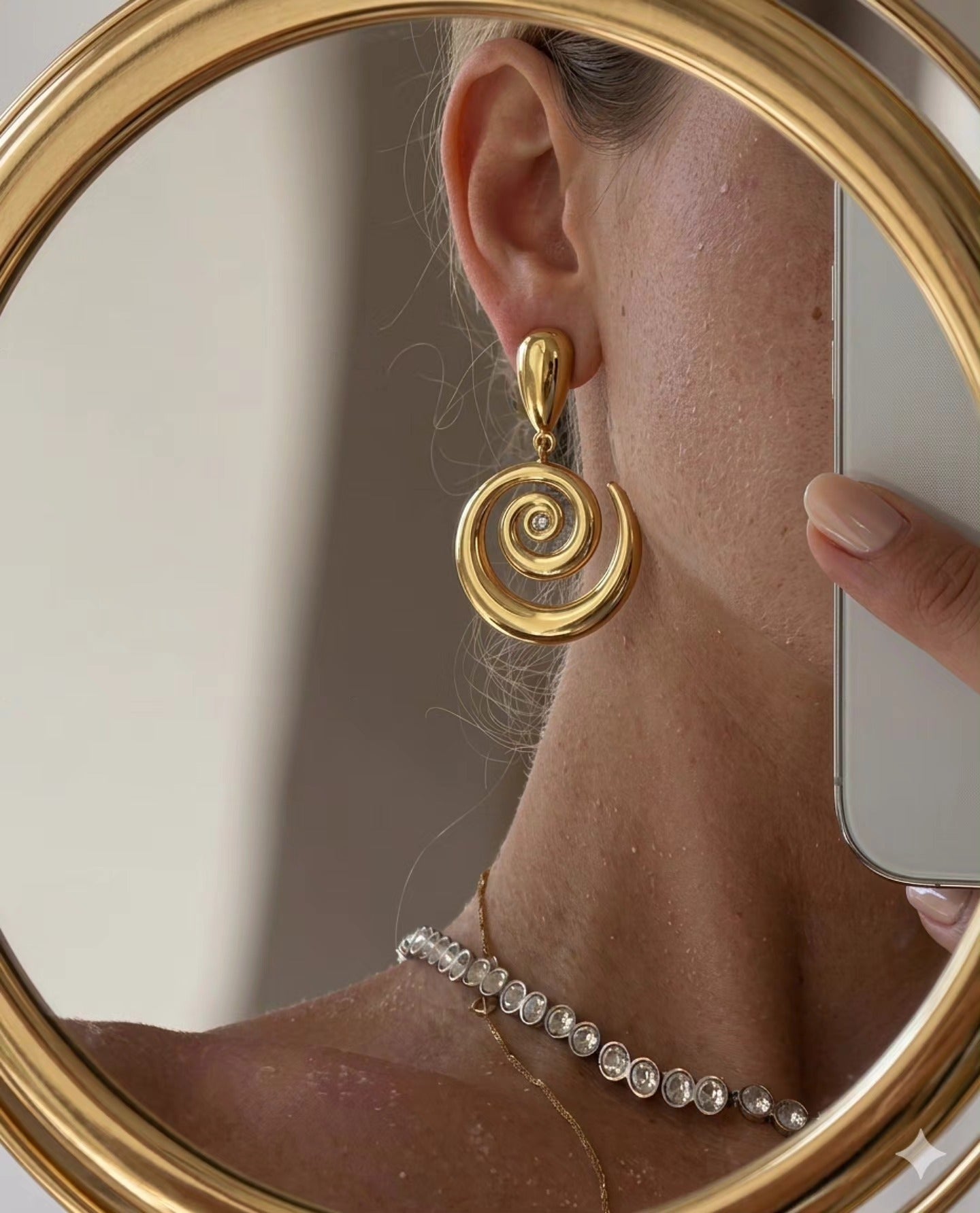 Aretes de Esprial Liso