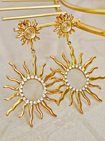 Aretes Colgantes de Sol