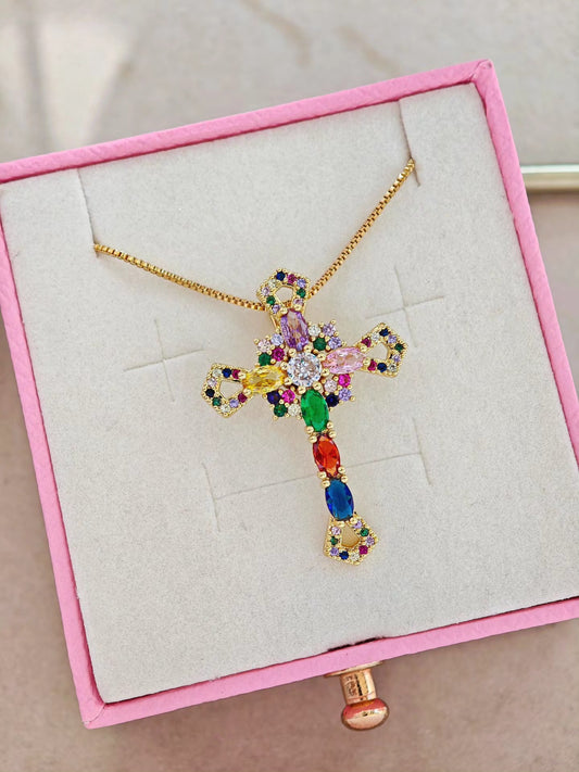 Collar de Cruz de Colores