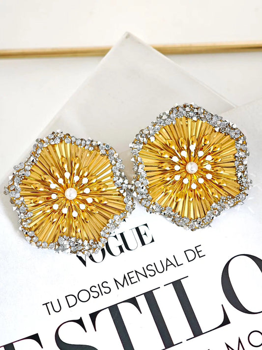 Aretes de Flor Bitono