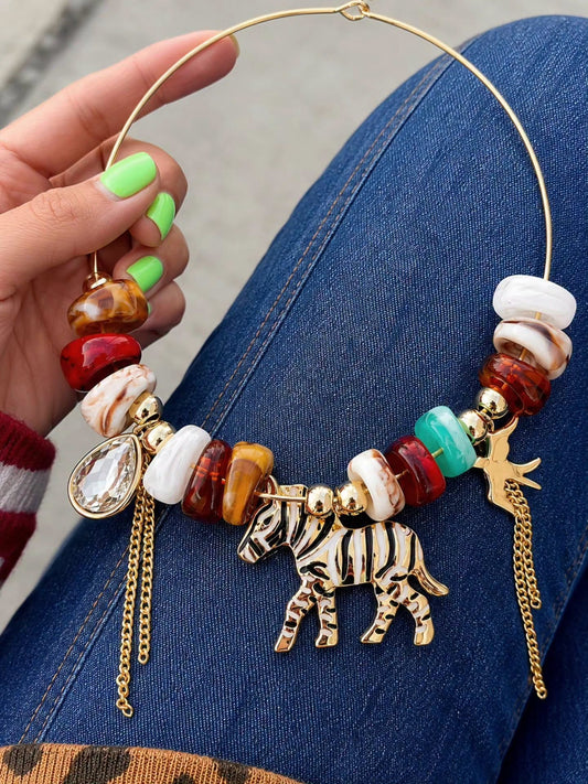 Collar Chunky de Cebra