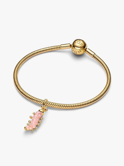 Charm Pandora de Oruga Rosa
