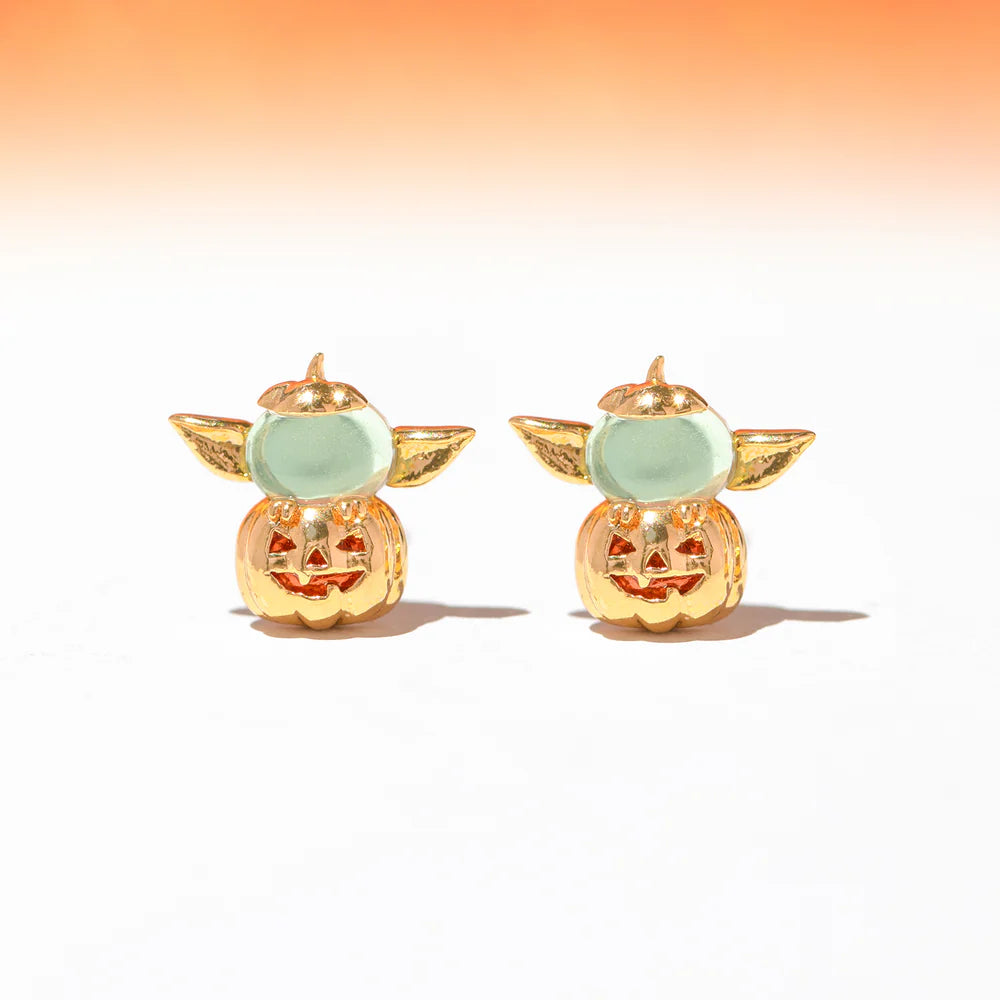 Aretes Baby Yoda Calabaza