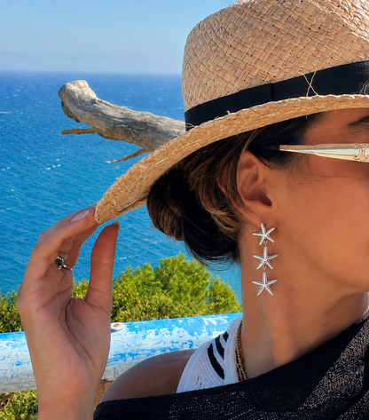 Aretes Colgantes de Estrellas