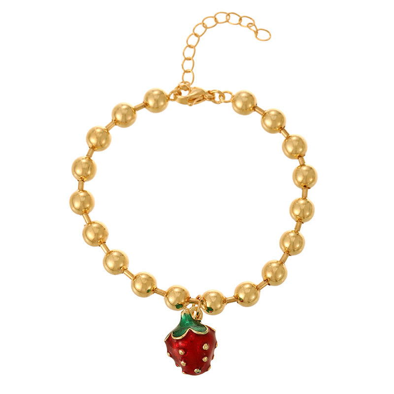 Pulsera de Bolitas con Fresa