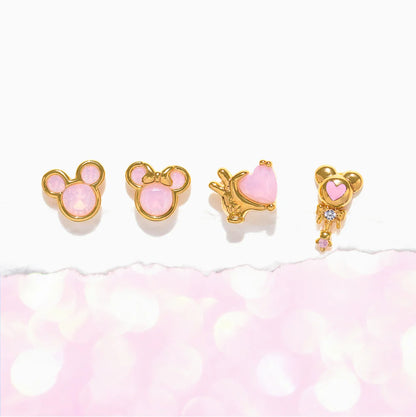 Aretitos Minnie Mouse Rosa