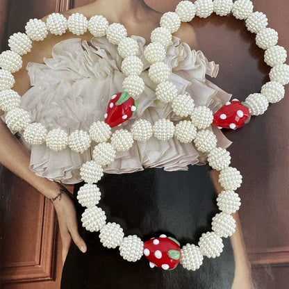Pulsera Perlitas con Fresa