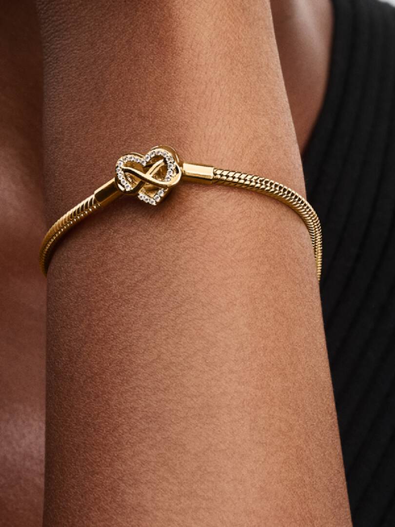 Pulsera Pandora de Corazon con Infinito