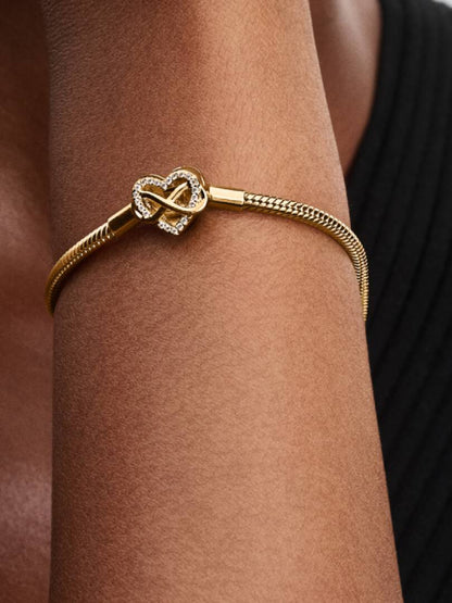 Pulsera Pandora de Corazon con Infinito