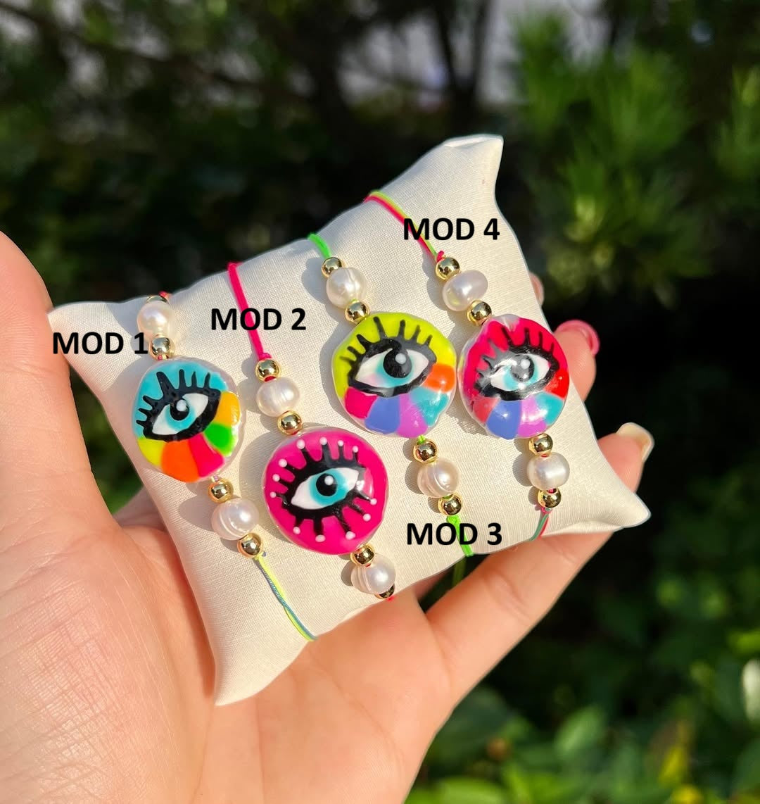 Pulseras Ojito Pintadas