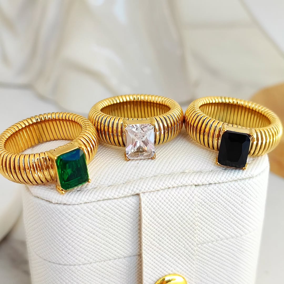 Anillo Piedra Chunky