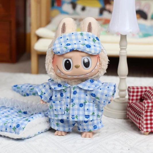 Ropita Labubu Pijama Azul