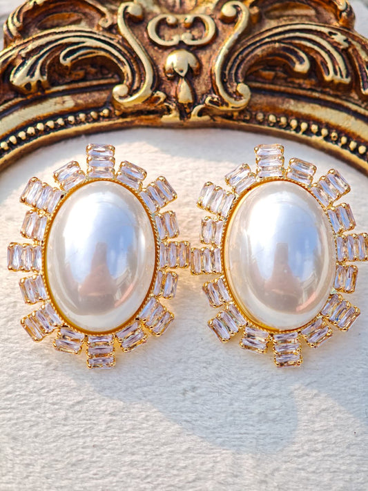 Aretes de Perla Chunky