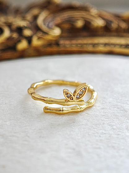 Anillo Hojitas Mini