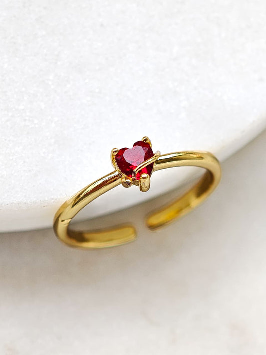 Anillo Corazoncito Rojo