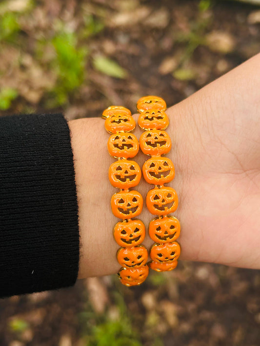 Pulsera Halloween Calabaza Naranja