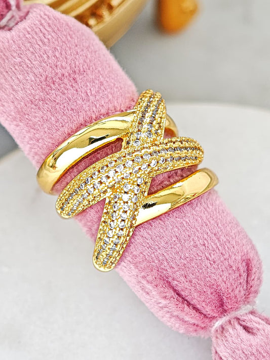 Anillo X con Zirconias