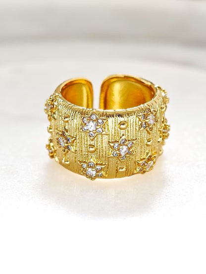 Anillo Estrellitas con Zirconia