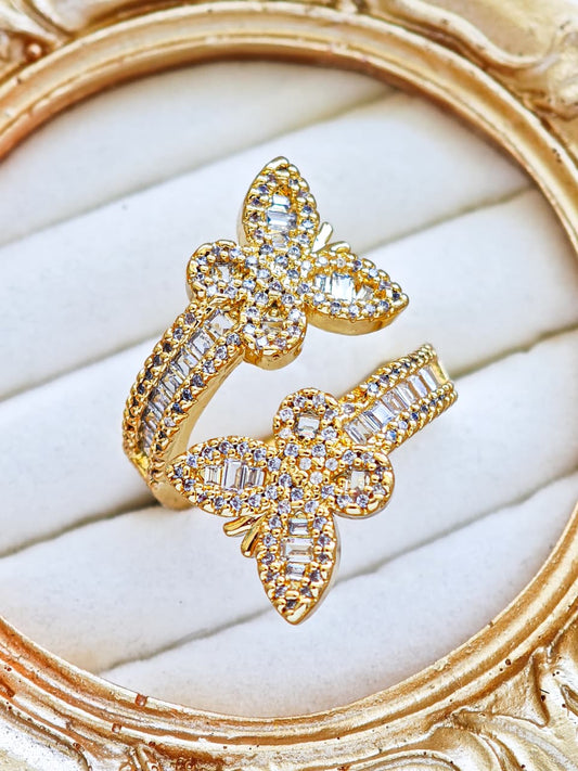 Anillo Doble Mariposita