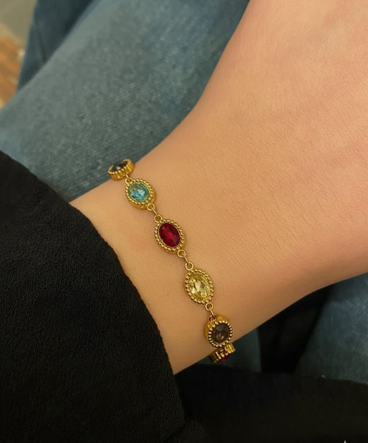 Pulsera Ovalos de Colores