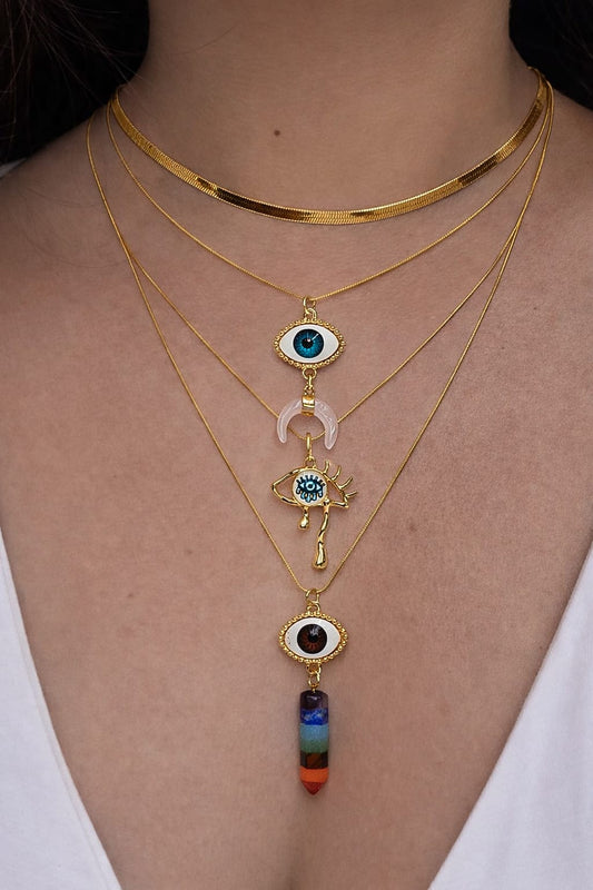 Collar Triple de Ojos