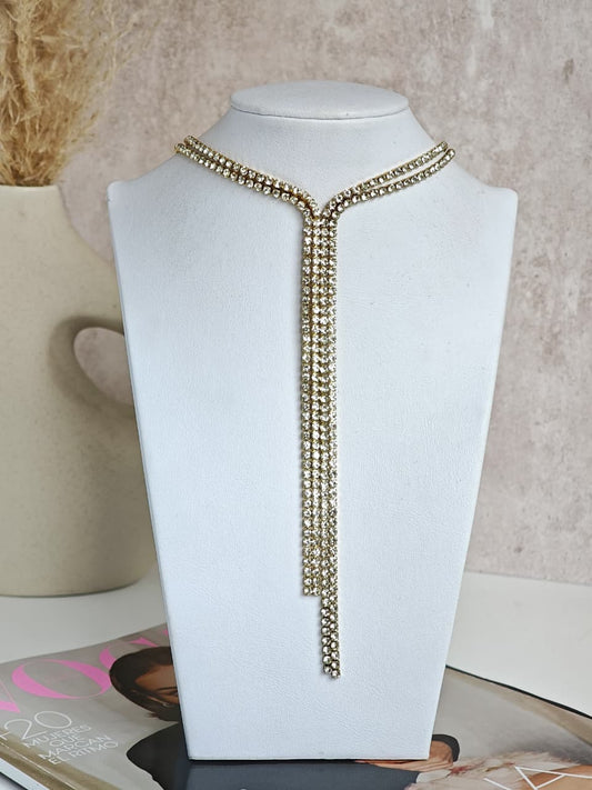 Collar Largo Tipo Tennis
